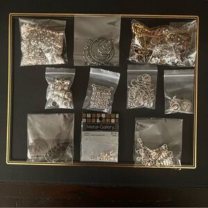 Bundle of 10 Assorted Silver Jewelry Supplies